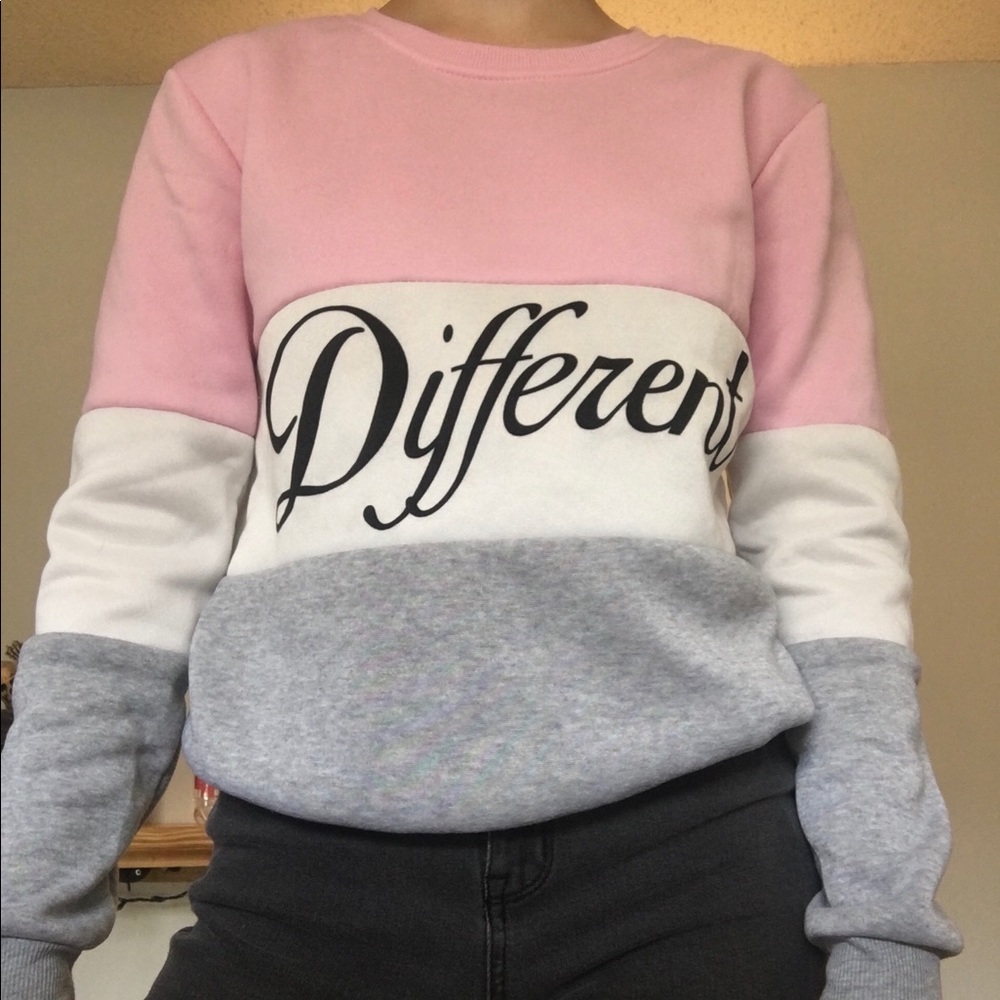 3 striped color sweater